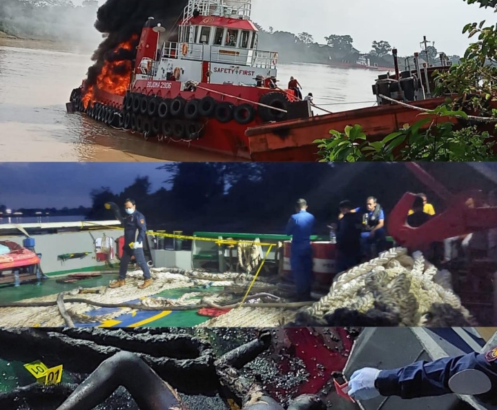 Kapal Tugboat Bojoma 2906 Terbakar, 1 Orang Tewas 