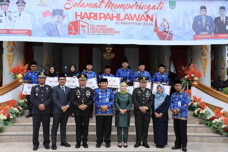 Pemkab Rohul Laksanakan Kegiatan Upacara Peringatan Hari Pahlawan ke-79