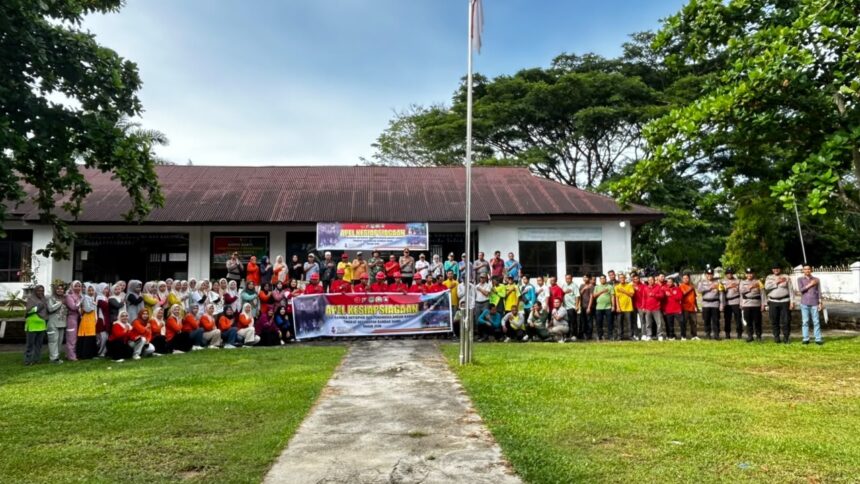 Polsek Rambah Samo Gelar Apel Kesiapsiagaan Karhutla 2026, Targetkan Zero Titik Api di 14 Desa