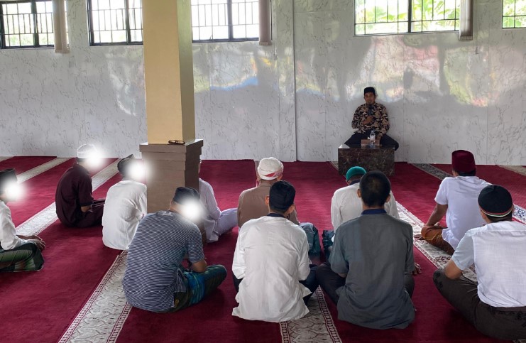 Hadirkan Ustadz, Lapas Kelas IIB Pasir Pengaraian Berikan Siraman Rohani Kepada Warga Binaan