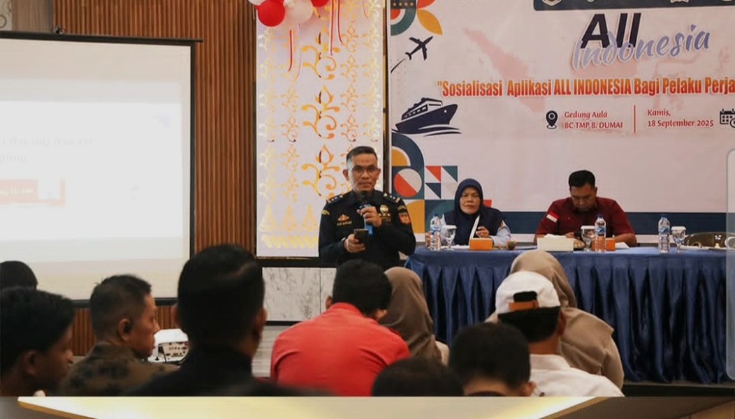Sosialisasi Inovasi Digital Aplikasi All Indonesia di Bea Cukai Dumai