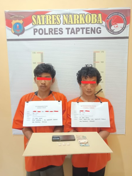 Sikat Pengedar Sabu di Sorkam Barat, Sat Resnarkoba Polres Tapteng Amankan Dua Pria