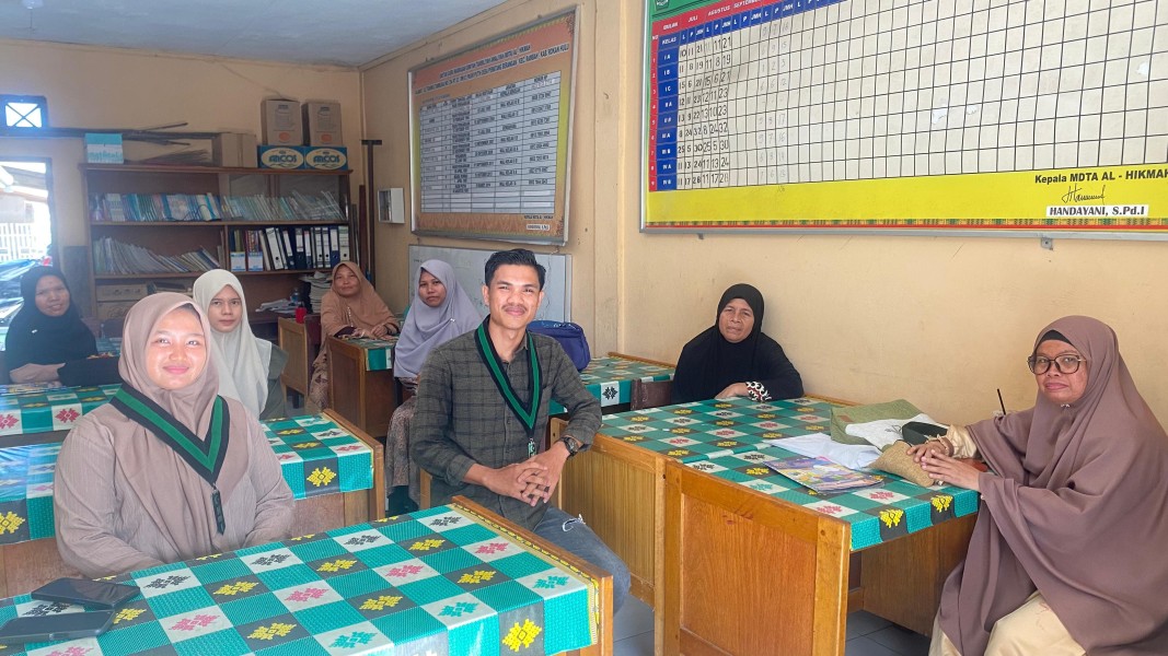 HMI Cabang Rohul Silaturahmi dan Bersinergi dengan MDTA Al-Hikmah Pasir Pengaraian untuk Pengabdian dan Pengembangan Kader