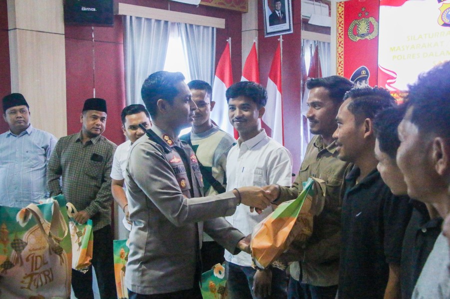 Polres Rokan Hulu Rajut Silaturahmi Ramadhan, Gandeng Warga Sekitar Jaga Kamtibmas