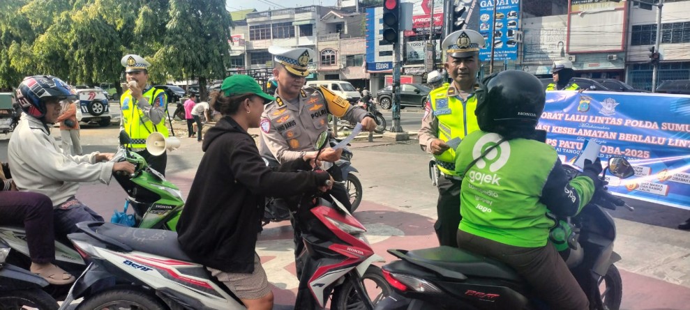 Polda Sumut Tindak 1.423 Pelanggaran Lalu Lintas Hari Pertama Operasi Patuh Toba 2025