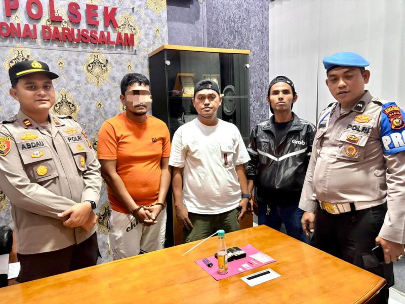 Polsek Bonai Darussalam Tangkap Pengedar Sabu, 1,08 Gram Barang Bukti Diamankan