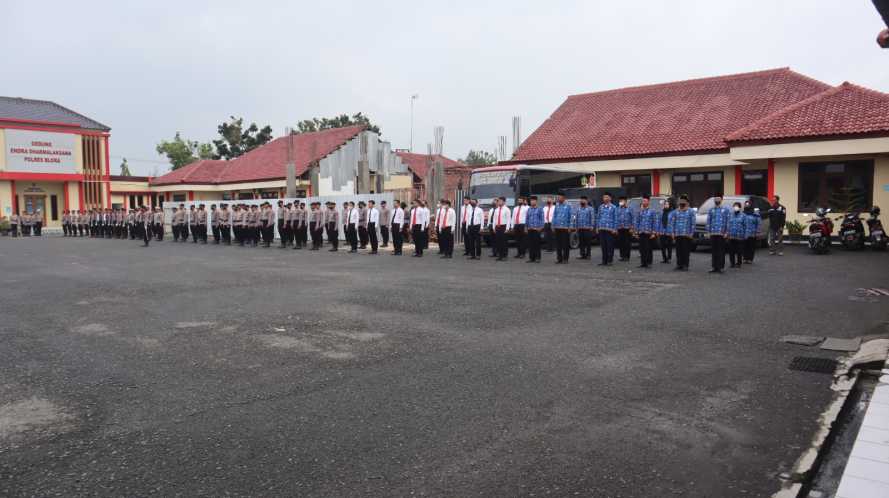 Polres Blora Gelar Upacara Hari Kesadaran Nasional