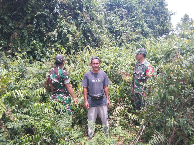 Edukasi dan Patroli Salah Satu Upaya Babinsa Selat Akar Cegah Kebakaran Hutan