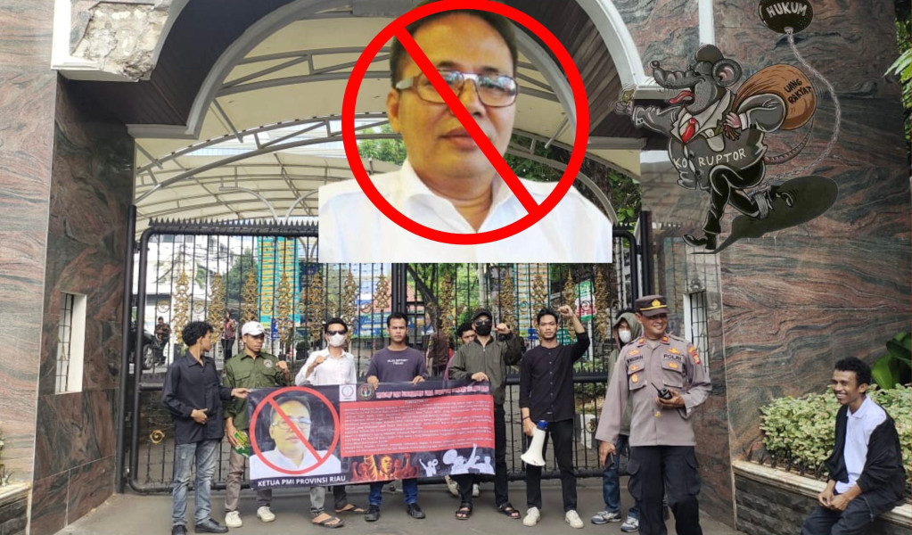 GARMASI Riau - Jakarta dan LSM KOREK Riau Gelar Aksi Demo di Kejagung RI : Tangkap dan Periksa Ketua PMI Riau