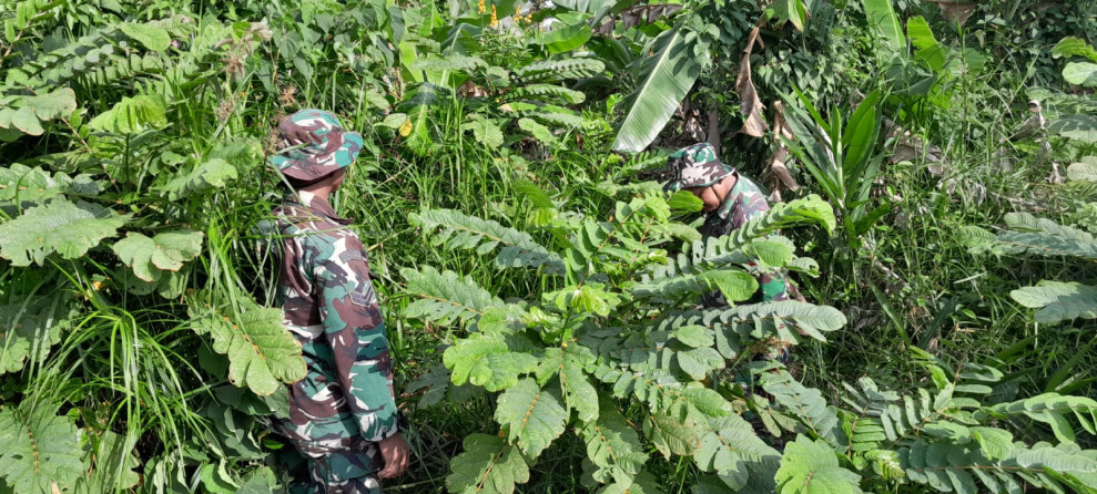 Sosialisasi Bahaya Karhutla, Babinsa Ajak Warga Desa Renak Dungun Jaga Lingkungan