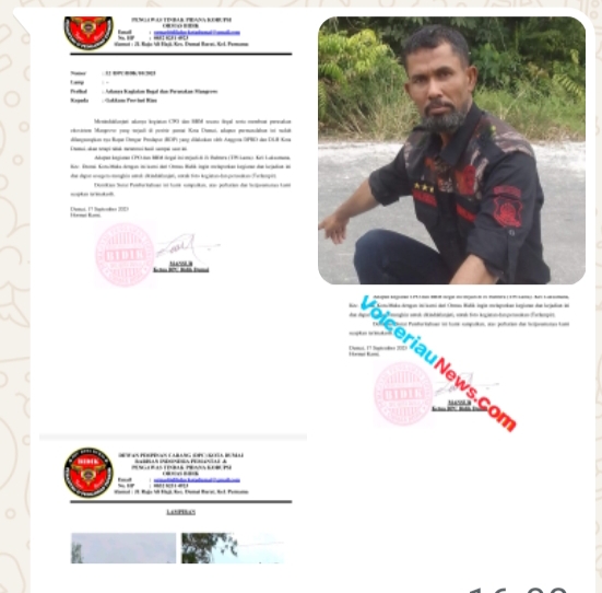 Laporan DPC Bidik Tipikor ke Dinas LHK dan Gakkum Provinsi Riau Atas Pengrusakan Mangrove dan Kegiatan ilegal Segera Ditindaklanjuti