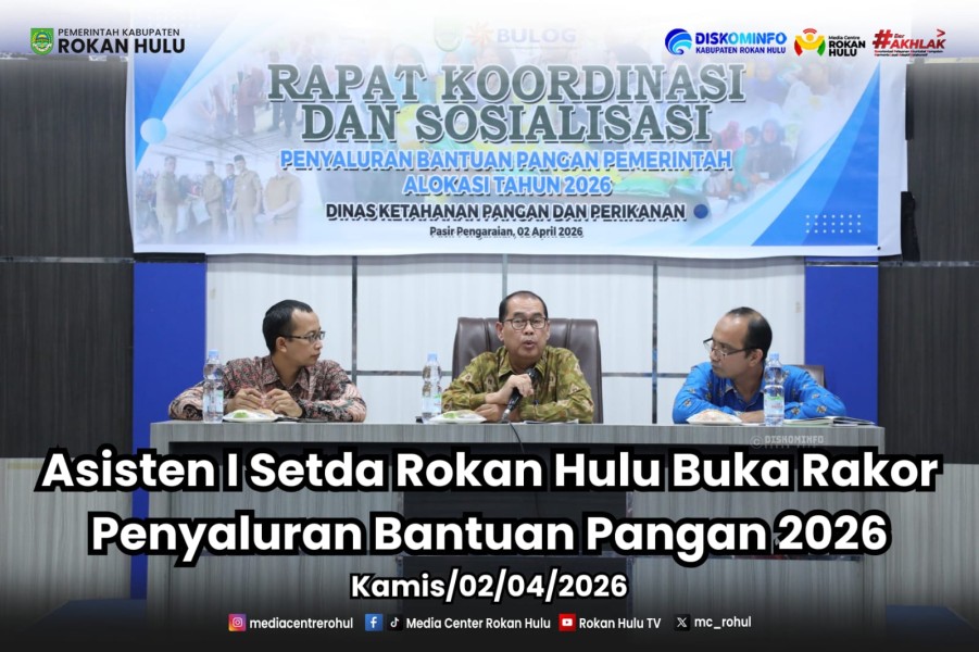 Pemkab Rohul Gelar Rakor Penyaluran Bantuan Pangan 2026, Jumlah Penerima Meningkat Signifikan