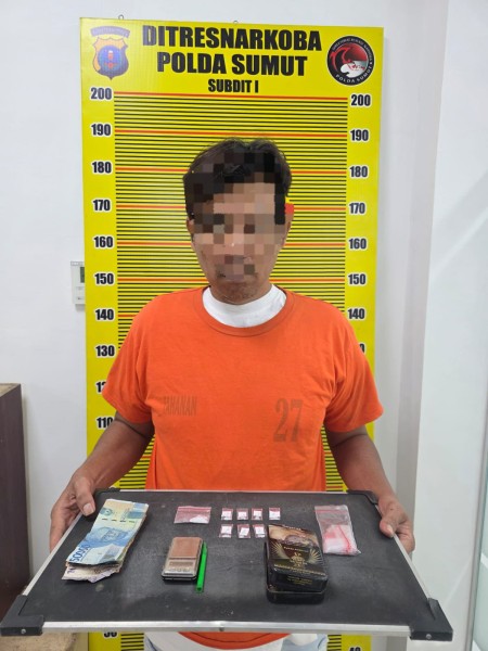 Polisi Ringkus Pengedar Sabu di Penginapan Sibolangit, Sita Timbangan dan Buku Catatan