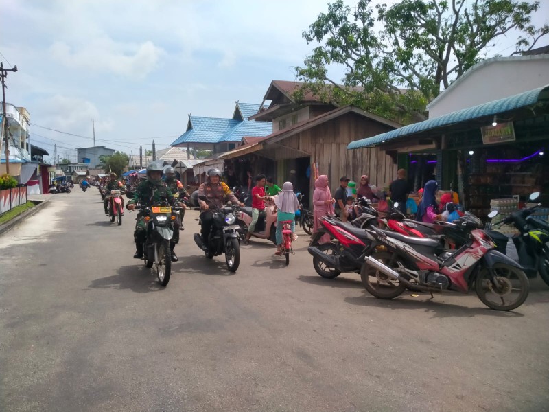 Kodim 0303/Bengkalis Bersama Polri Lakukan Pemantauan Arus Mudik