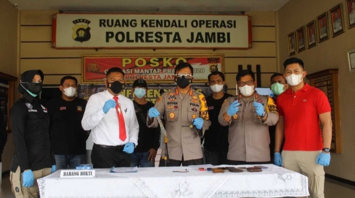 Satreskrim Polresta Merangin Jambi Ringkus 4 Pelaku Curanmor R4