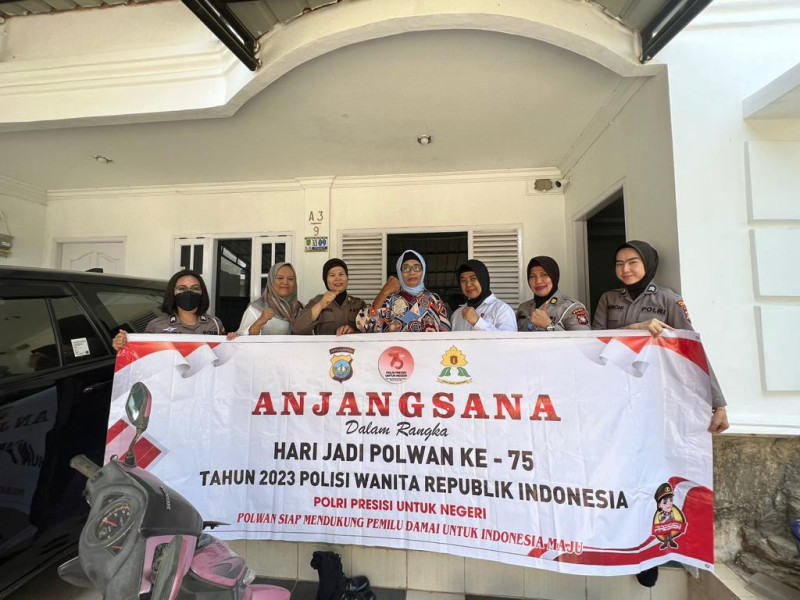 ANJANGSANA POLWAN POLDA KEPRI SAMBUT HARI JADI POLWAN RI Ke-75